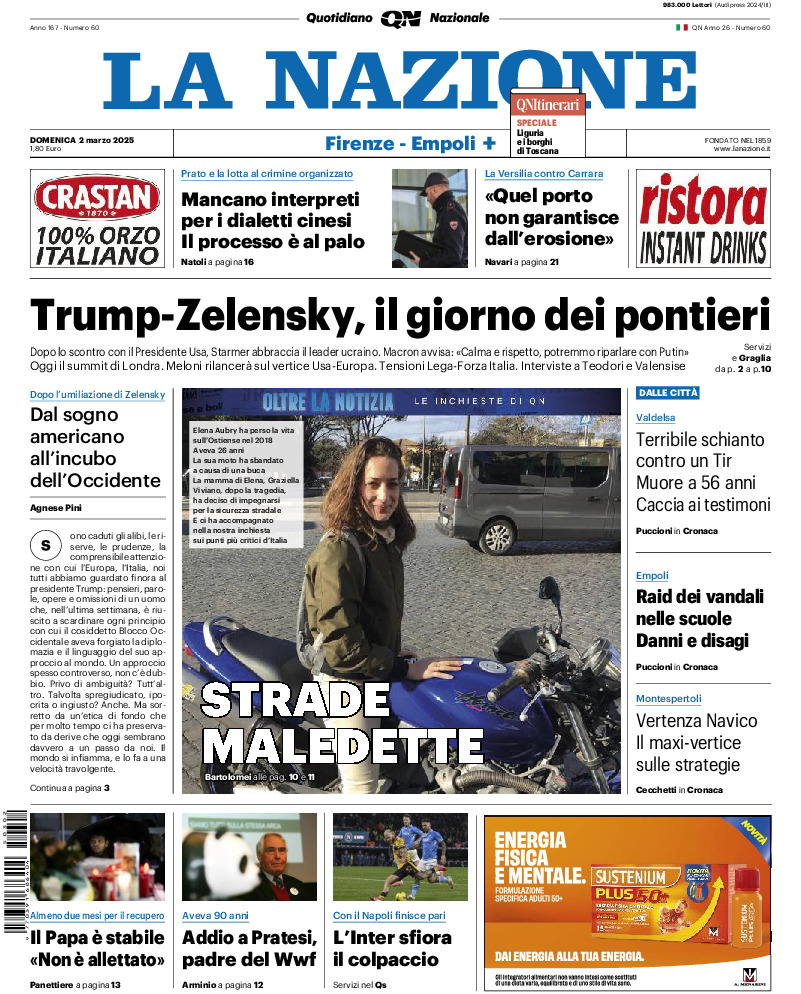 Prima-pagina-la nazione-edizione-di-oggi-20250302